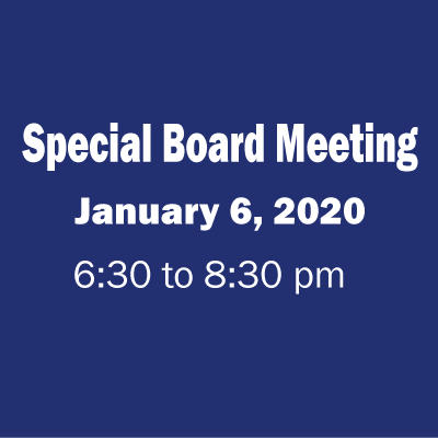 Special Board Meeting 1/06