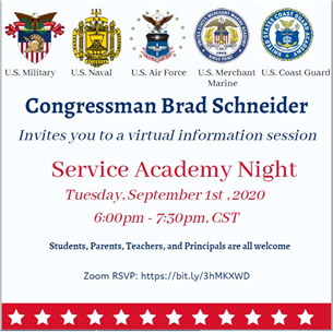 Brad-Schneider Service Academy Night