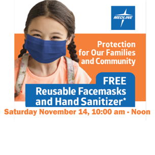 Free Mask and Hand Sanitizer