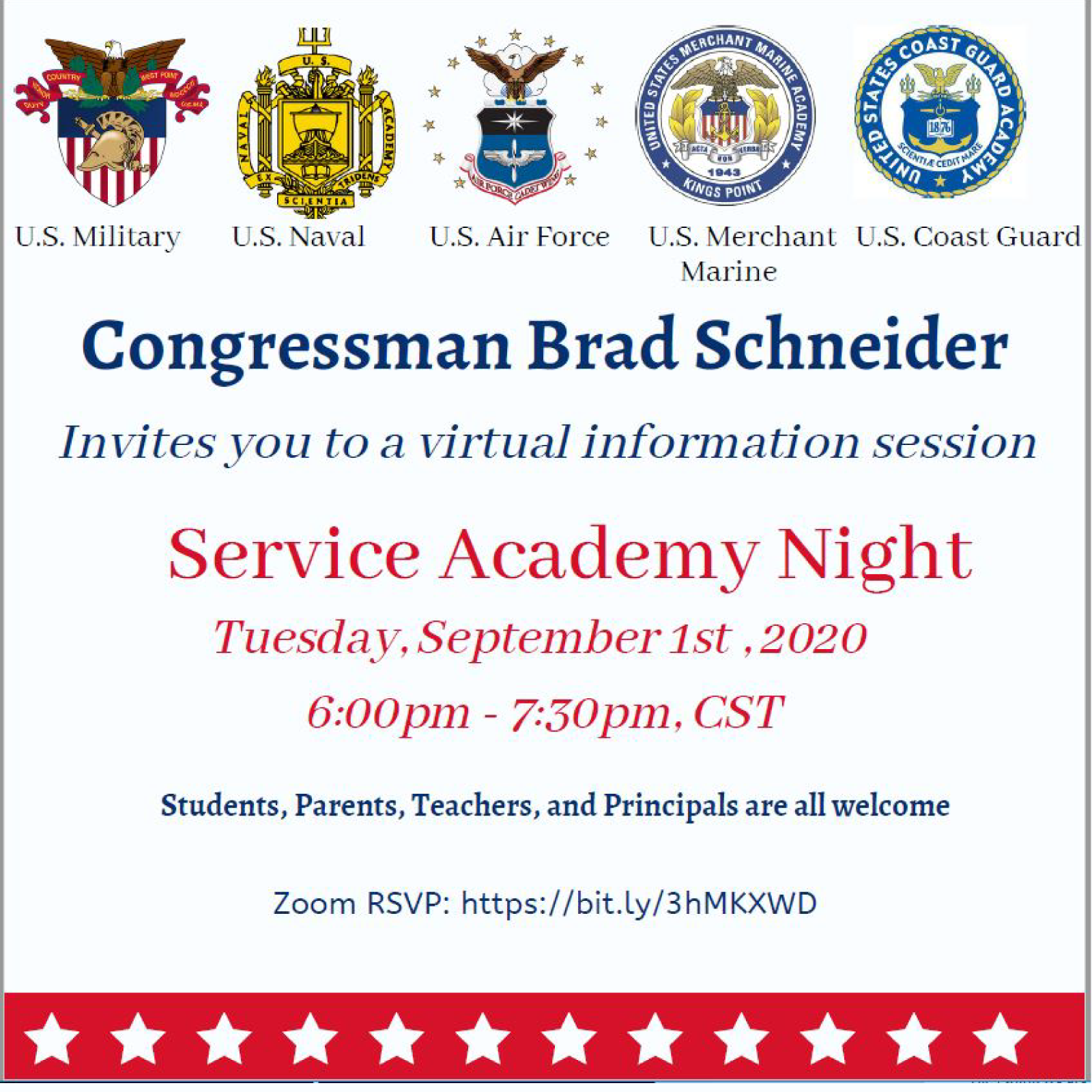 Brad-Schneider Service Academy Night