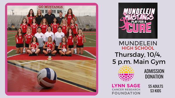 Volleyball Cancer Fundraiser Game Oct 4 5 p.m.