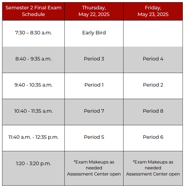 Sem_2_Final_Exam_Schedule